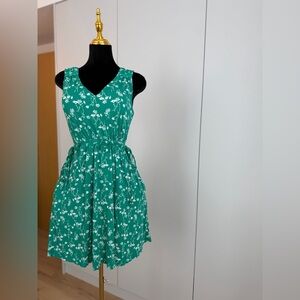 Cynthia Rowley Green Floral Dress